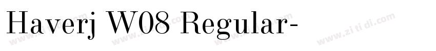 Haverj W08 Regular字体转换 Haverj W08 Regular字体转换